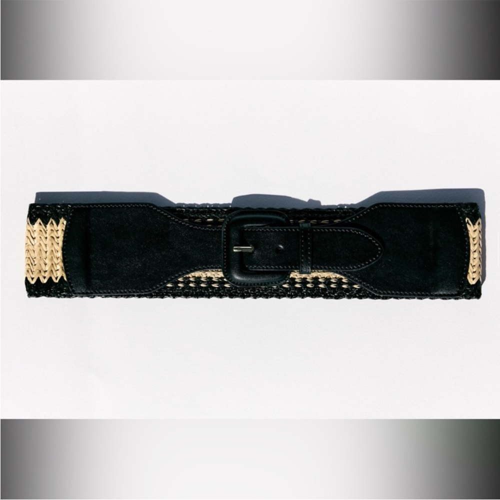 Zara Woven Tan and Black Belt- New!